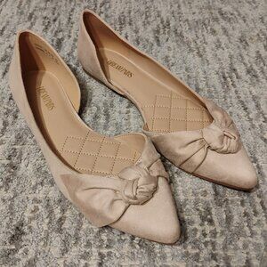 NWOT Ballet Flats Pointed Toe Dressy Bow Cute Flats Shoes